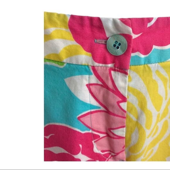 Lilly Pulitzer Floral Capris Vintage 1990s Size 4 - Picture 7 of 15